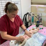 Corrina Preps for Surgery