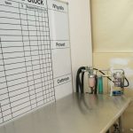 Proper surgical area with anaesthetic machine.