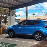MG EV charging.